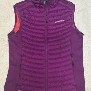 EDDIE BAUER First Ascent Storm Down 800 Purple Vest Women’s Size XS
